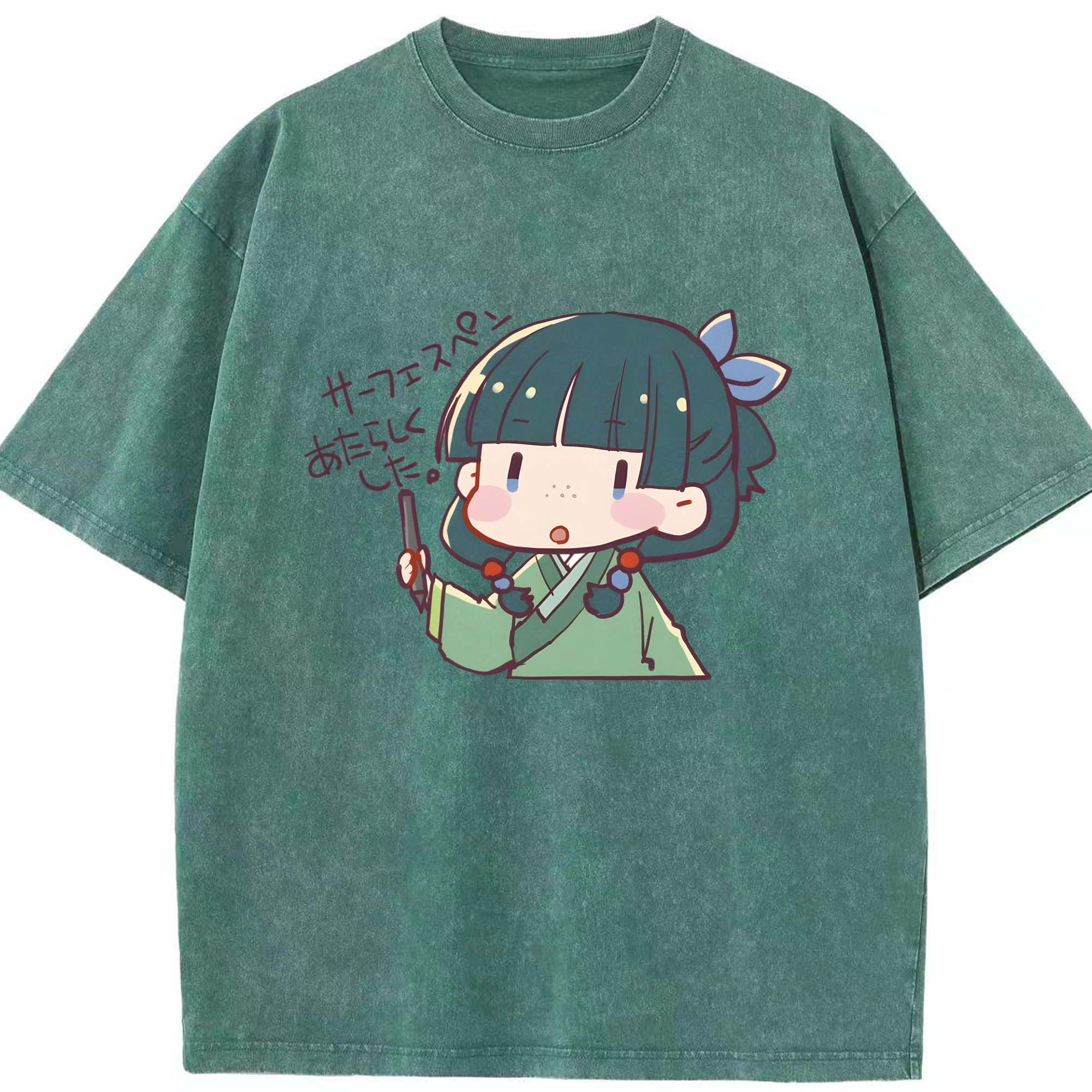 （画像用） 薬屋のひとりごと The Apothecary Diaries 綿100% ヴィンテージ風 半袖Tシャツ（フロントプリント）
